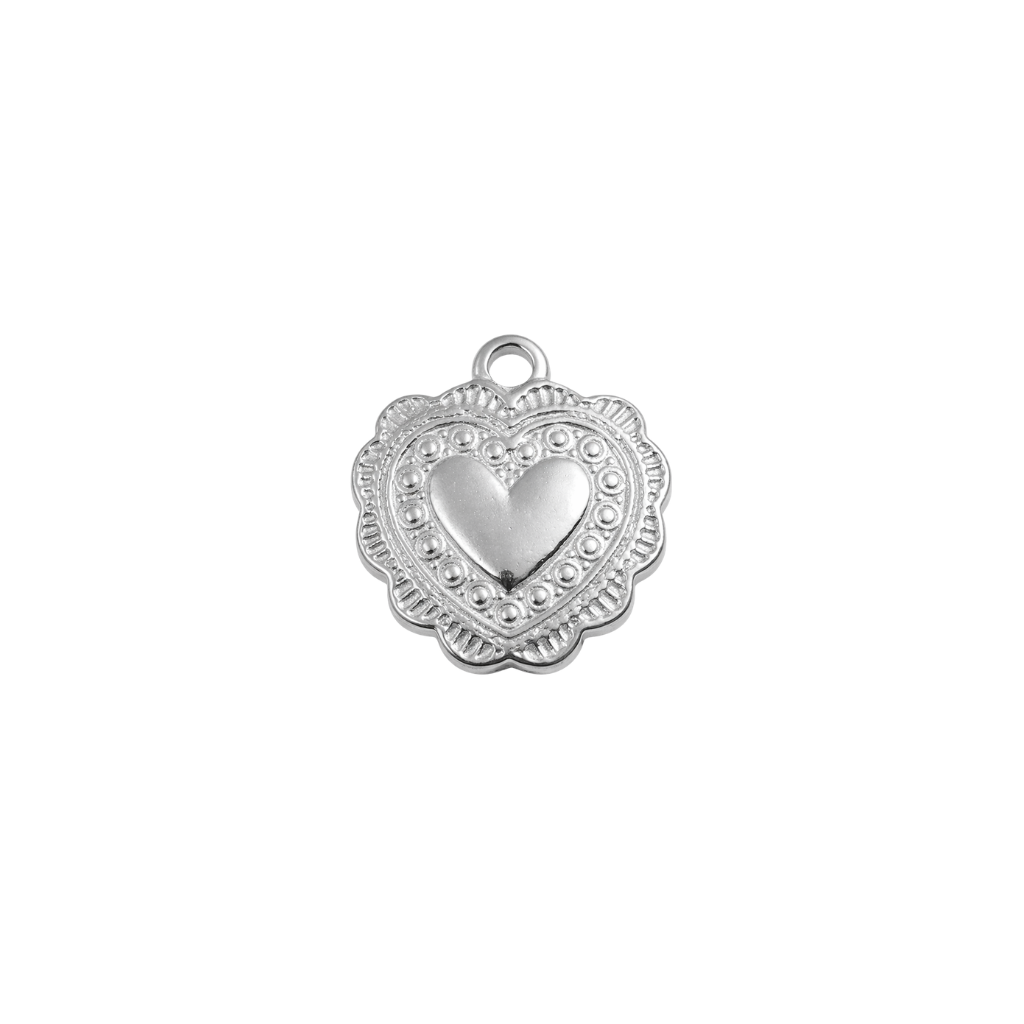 CHARM COEUR GRAVÉ