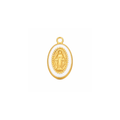 CHARM PETITE MÉDAILLE BLANCHE